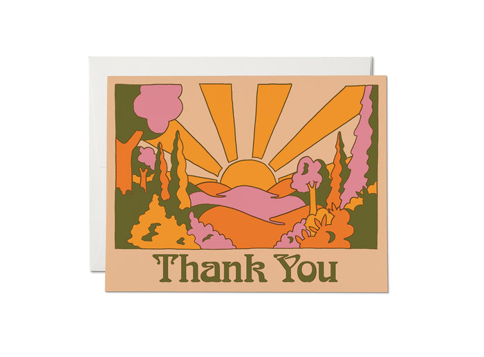 SUNRISE THANK YOU CARD
