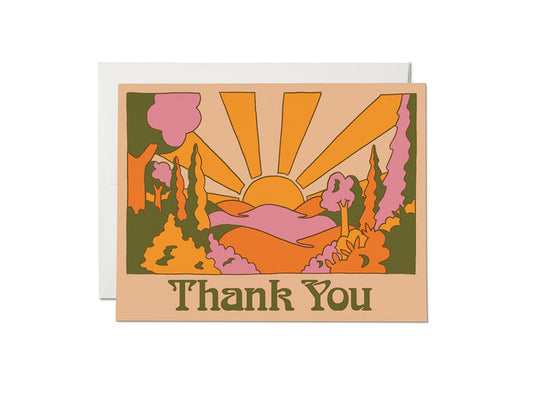 SUNRISE THANK YOU CARD
