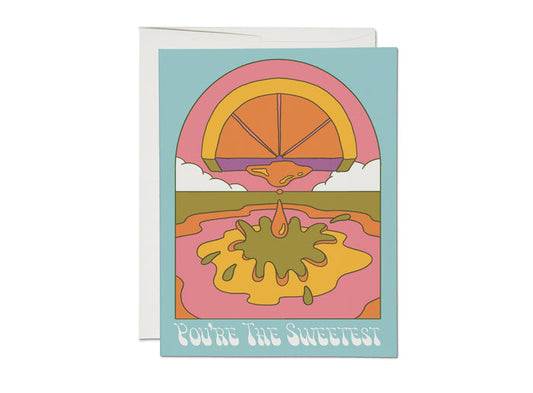 SWEETEST ORANGE FRIENDSHIP CARD