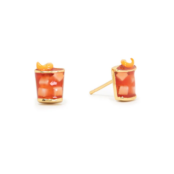 TAI Brandy Old Fashioned Post Earrings