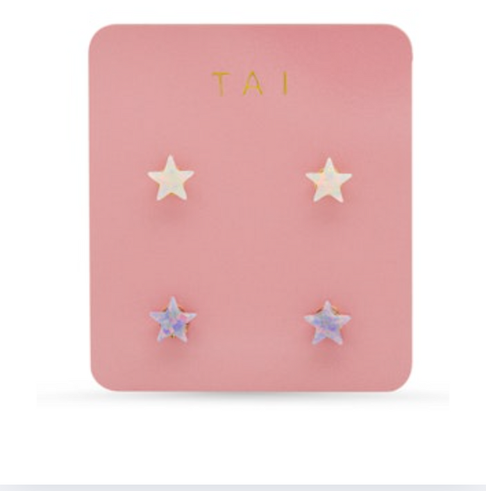 TAI Set of 2 Star Studs