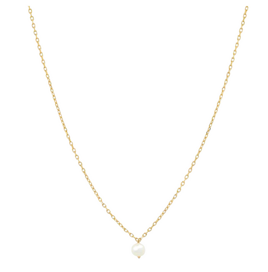 TAI Simple Chain Necklace with Small Pearl