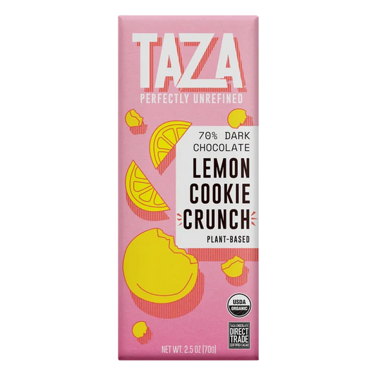 TAZA LEMON COOKIE CRUNCH BAR 70%