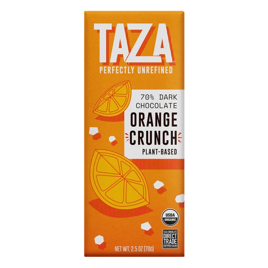 TAZA ORANGE CRUNCH BAR 70%