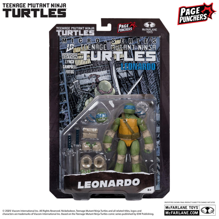 Teenage Mutant Ninja Turtles Page Punchers 5 Inch Action Figure w/ Comic Wave 1 - Leonardo