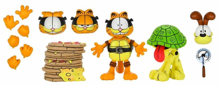 Teenage Mutant Ninja Turtles X Garfield Comic 7 Inch Scale Ultimate Action Figure 2-pack - Garfello and Odie (Archie Comics)