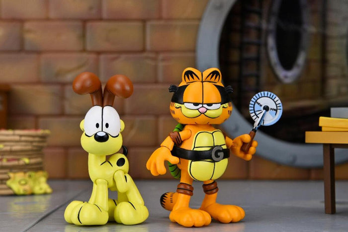 Teenage Mutant Ninja Turtles X Garfield Comic 7 Inch Scale Ultimate Action Figure 2-pack - Garfello and Odie (Archie Comics)
