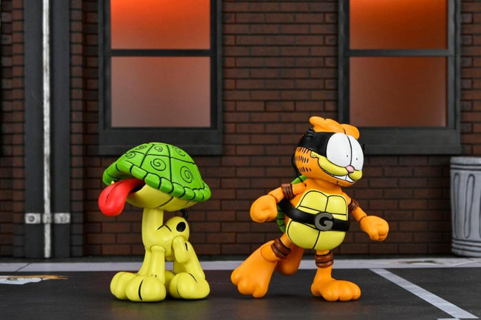 Teenage Mutant Ninja Turtles X Garfield Comic 7 Inch Scale Ultimate Action Figure 2-pack - Garfello and Odie (Archie Comics)
