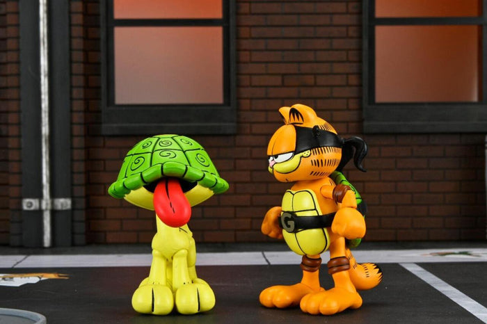 Teenage Mutant Ninja Turtles X Garfield Comic 7 Inch Scale Ultimate Action Figure 2-pack - Garfello and Odie (Archie Comics)