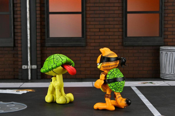 Teenage Mutant Ninja Turtles X Garfield Comic 7 Inch Scale Ultimate Action Figure 2-pack - Garfello and Odie (Archie Comics)