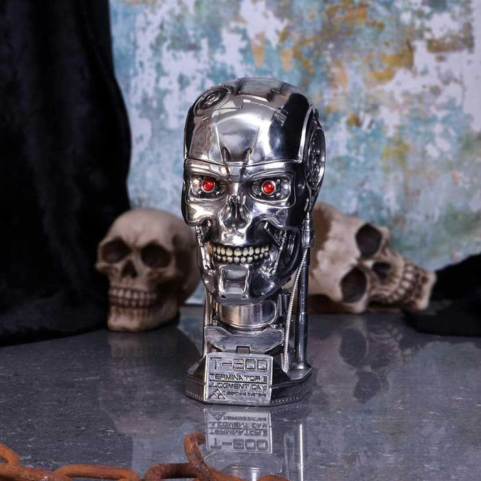 Terminator 2 8 Inch Polyresin Head Box - T-800 Terminator