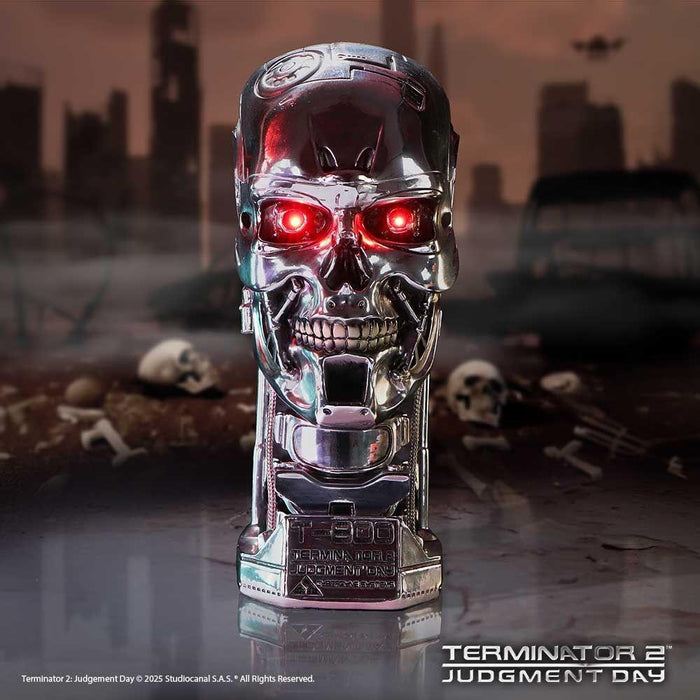 Terminator 2 8 Inch Polyresin Light Up Figurine - T-800 Terminator