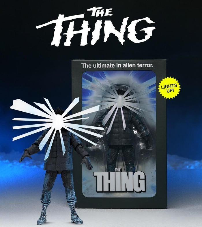 The Thing Ultimate 7 Inch Scale Action Figure With LED Light - The Thing (Movie Poster)