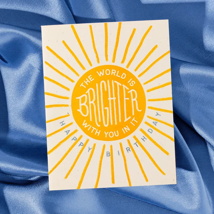 THE WORLD IS BRIGHTER CARD