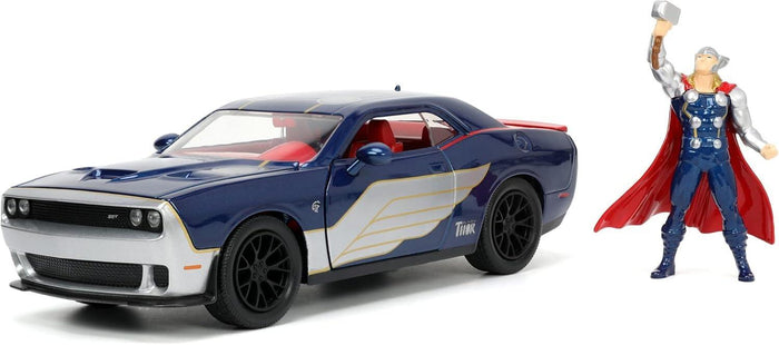 Thor: 2015 Dodge Challenger SRT Hellcat w/ Thor Hollywood Rides 1:24 Scale Die Cast Vehicle