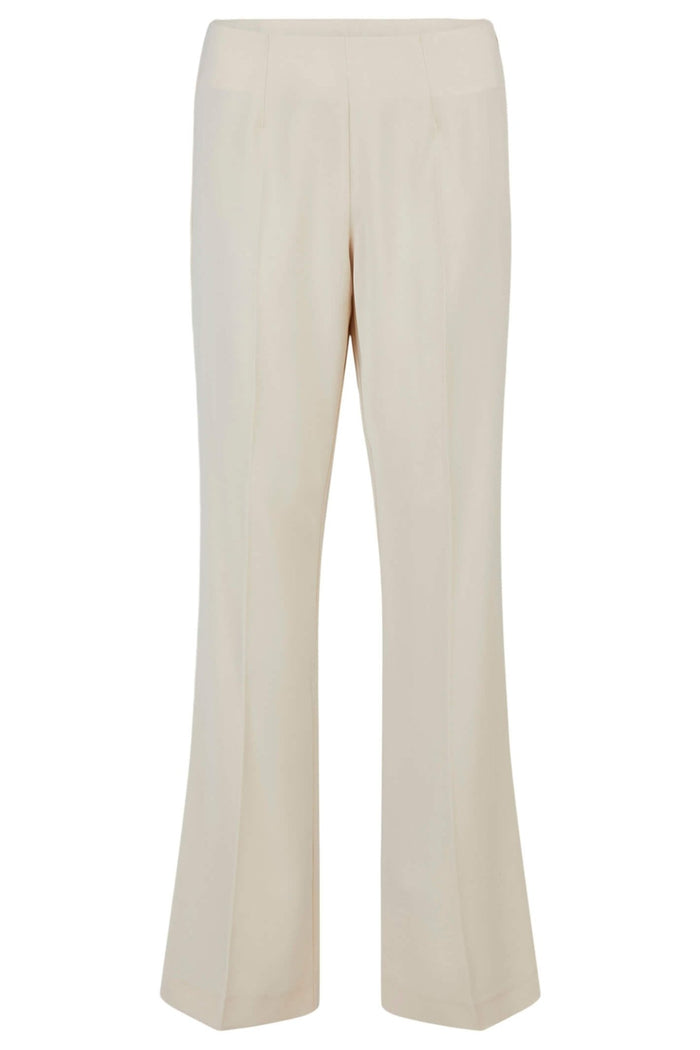 Tia 71305-7054 13 Cream Flared Pull-On Trousers - Dotique
