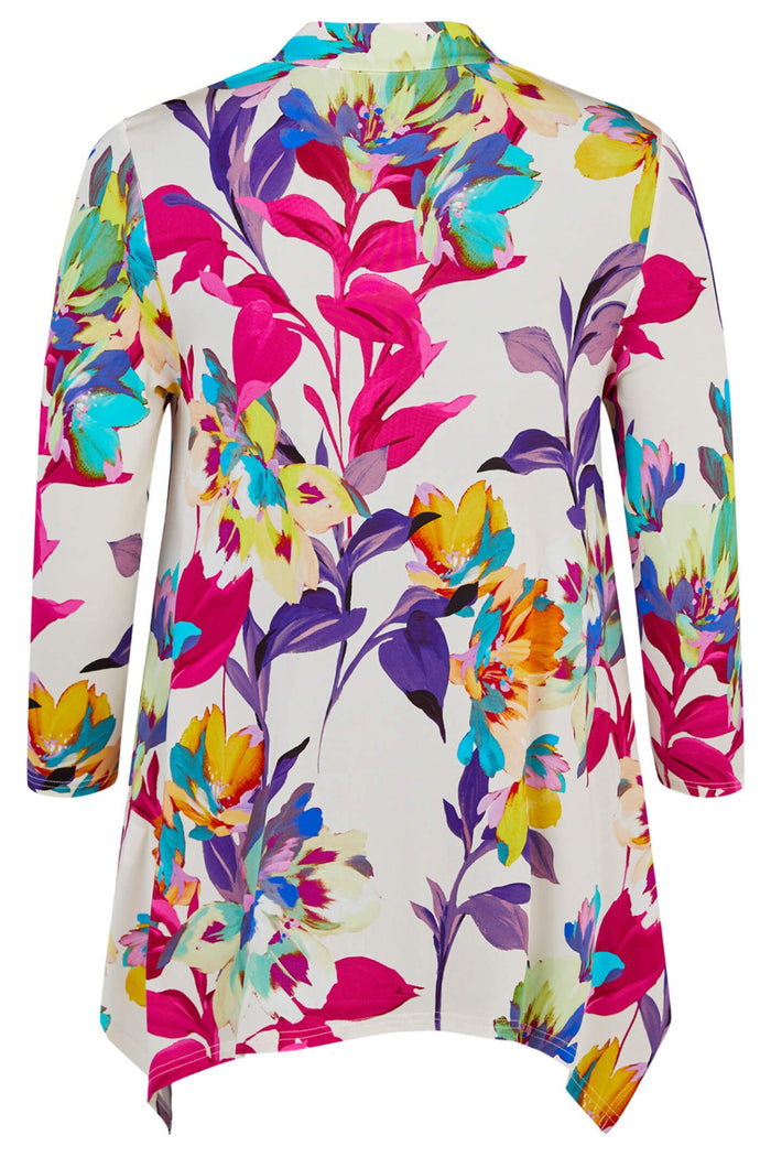 Tia 74935-7739 13 Multicolour Floral Print Tunic Top - Dotique