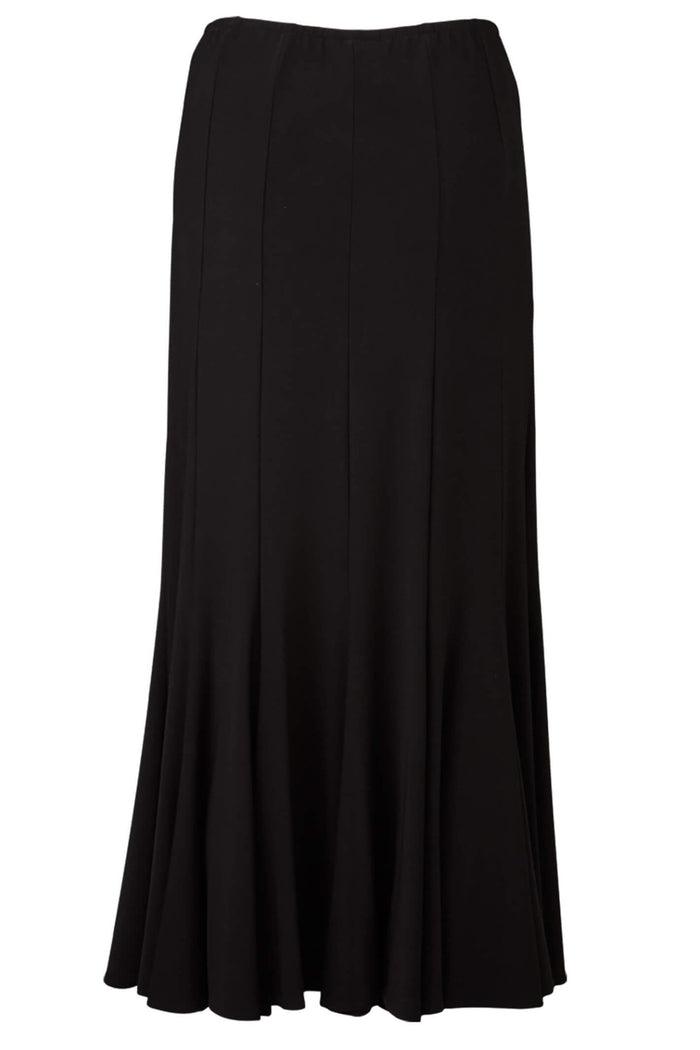 Tia 75242-7093 9000 Black Panel Flared Skirt - Dotique