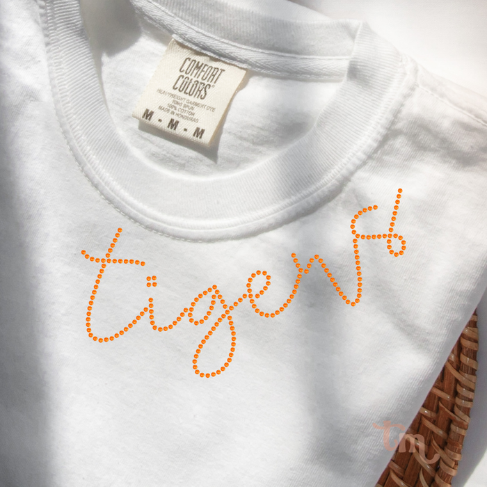 Tigers Collar SHEET OF FOUR SPANGLE TRANSFER
