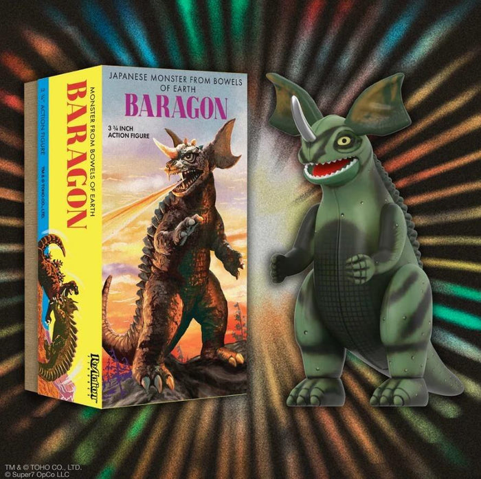 TOHO ReAction Action Figure Retro Tin Wave 1 - Baragon (Marusan Tin)