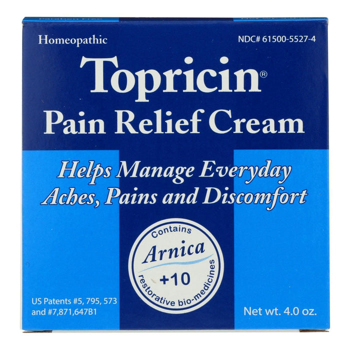 Topricin Classic Pain Relief Cream – 4 oz Natural Formula