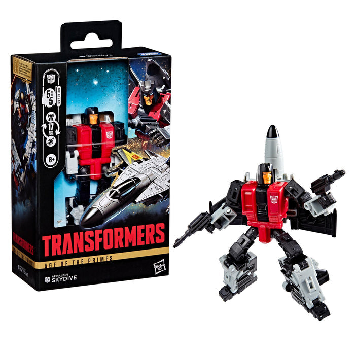 Transformers Age of The Primes Deluxe Class Action Figure - Aerialbot Skydive