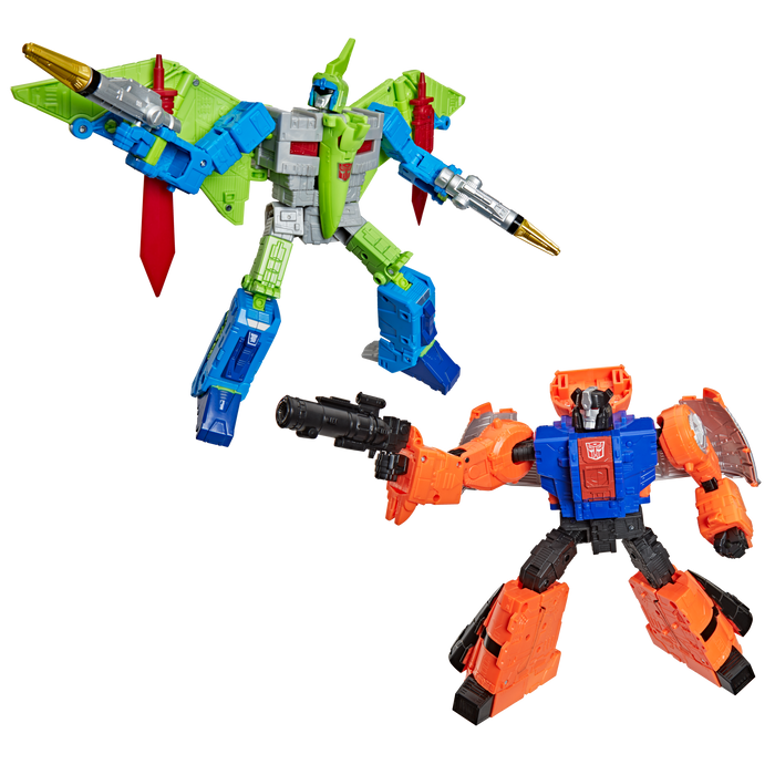 Transformers Age of The Primes Leader Class Action Figure 2-Pack - G2 Dinobot Swoop & G2 Dinobot Sludge