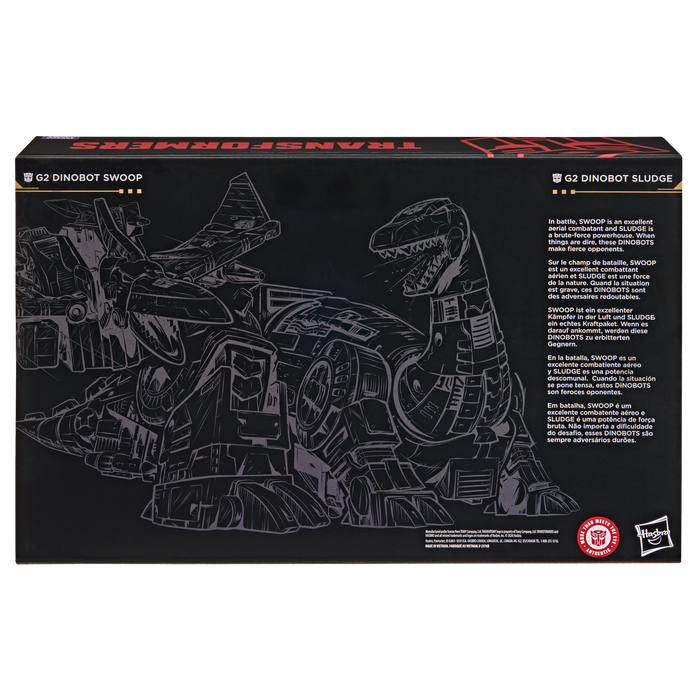 Transformers Age of The Primes Leader Class Action Figure 2-Pack - G2 Dinobot Swoop & G2 Dinobot Sludge