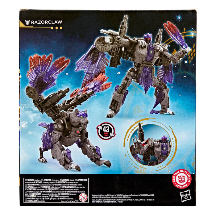 Transformers Generations Age Of The Primes Leader Class Action Figure - Razorclaw