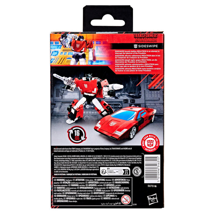 Transformers Studio Series Deluxe Class Action Figure - Sideswipe (MTMTE Collection)