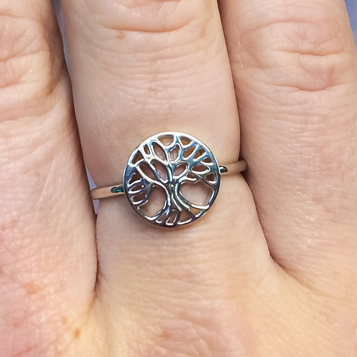 Tree of Life 925 Sterling Silver Stackable Ring