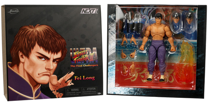 Ultra Street Fighter II Exclusive 6 Inch Deluxe Action Figure - Fei Long (Player 2)