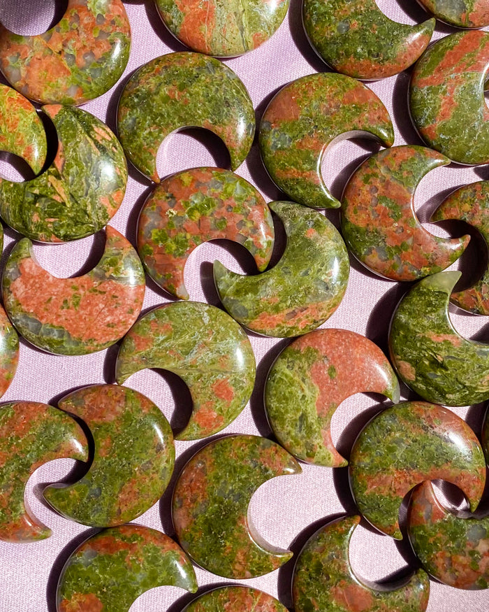 Unakite Jasper Moons
