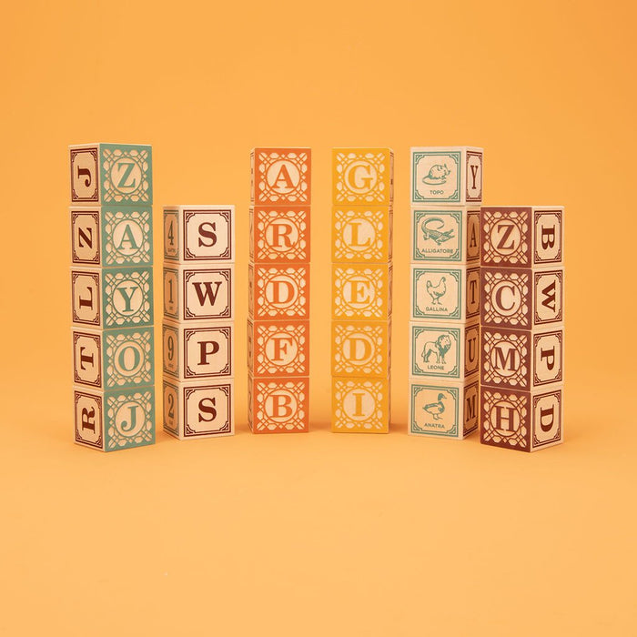 UNCLE GOOSE ITALIAN ALPHABET BLOCKS
