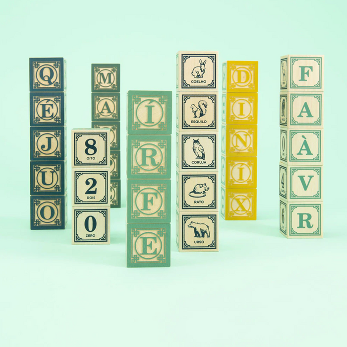 UNCLE GOOSE PORTUGUESE ALPHABET BLOCKS