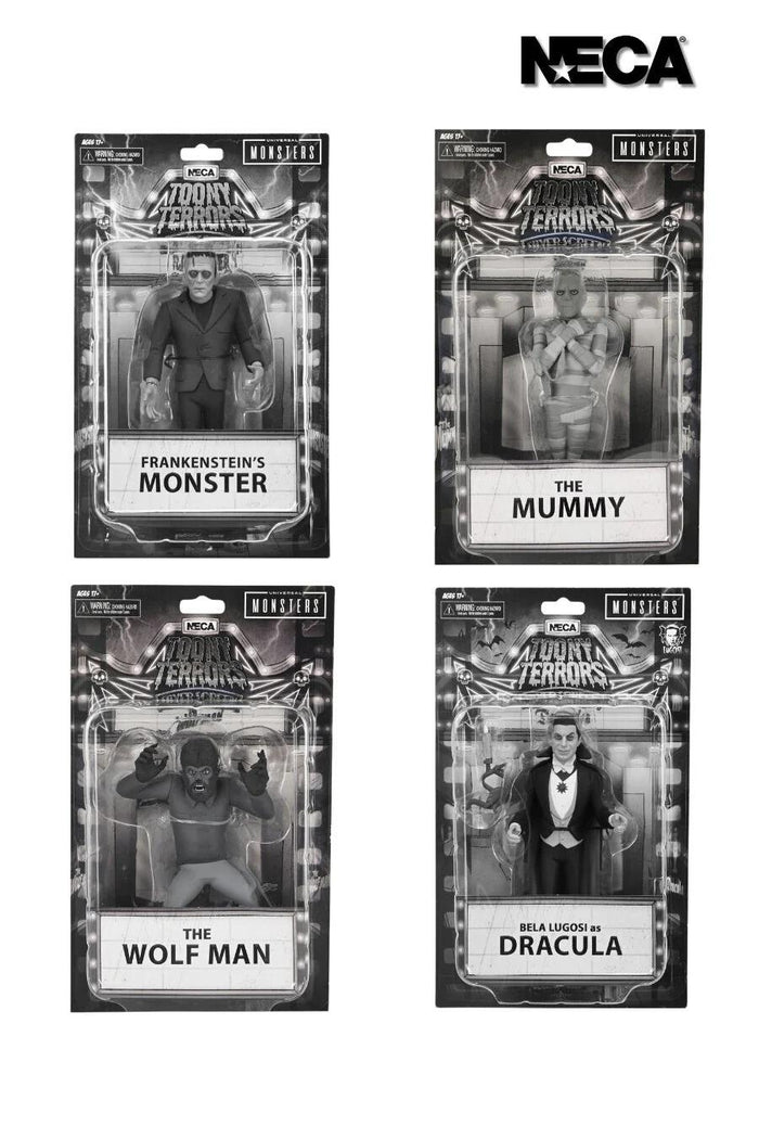 Universal Monsters (Silver Screen) Toony Terrors 6 Inch Scale Action Figure - Set of 4