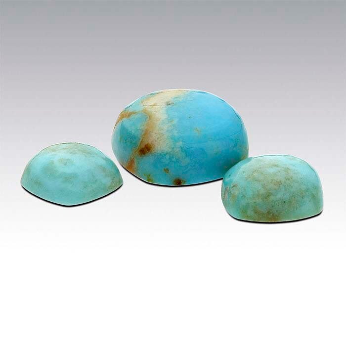 USA Natural Arkansas Mona Lisa Turquise Cab (Cabochon) 4mm to 8mm Cushion, Mined and Cut in USA