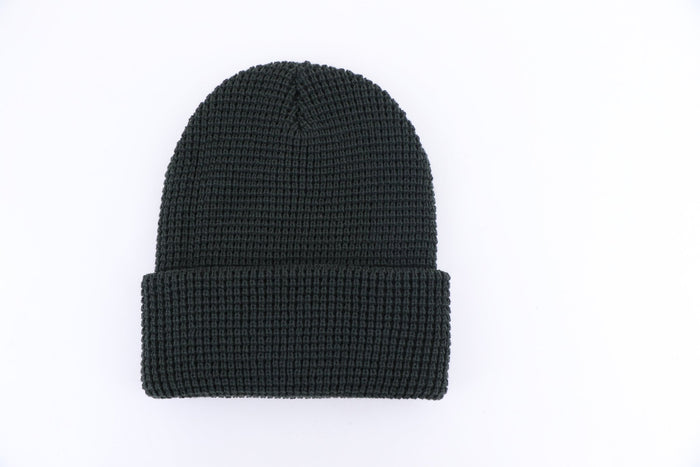 Waffle Beanie - Night Green