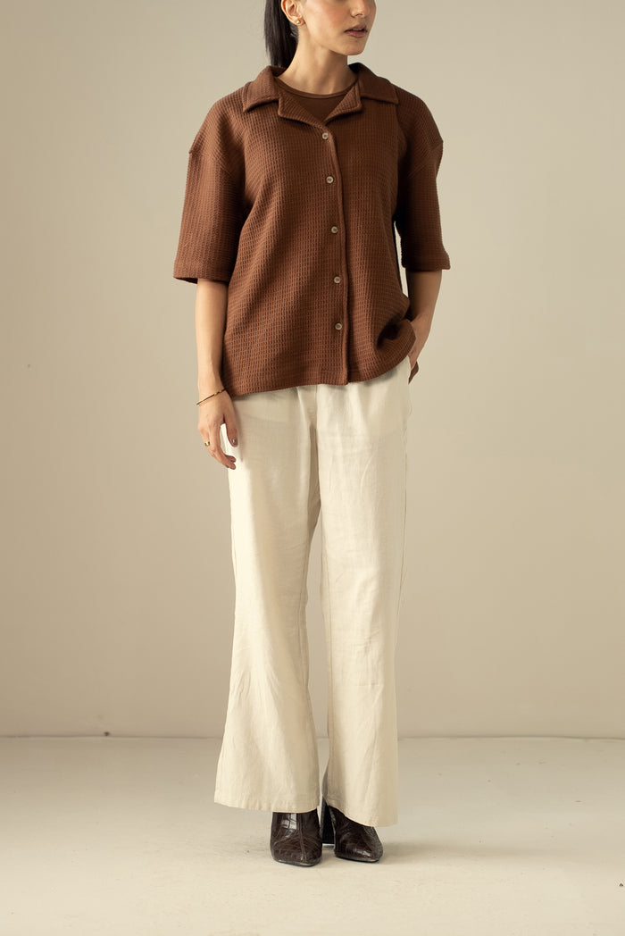 Waffle Knit Cuban Shirt (WBD-01)