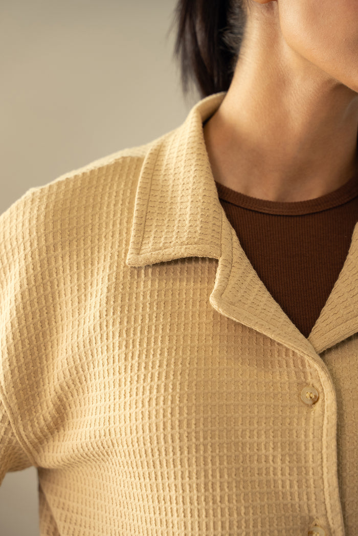 Waffle Knit Cuban Shirt (WBD-02)