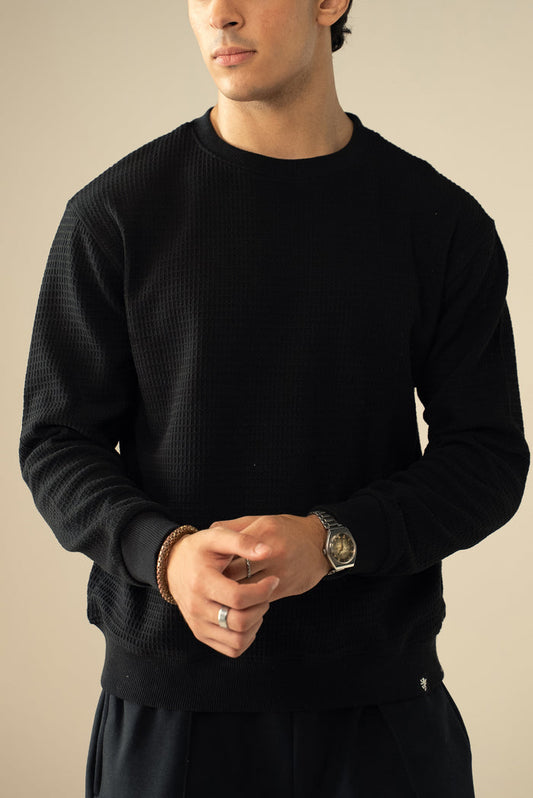 Waffle Knit Sweatshirt (MSS-02)