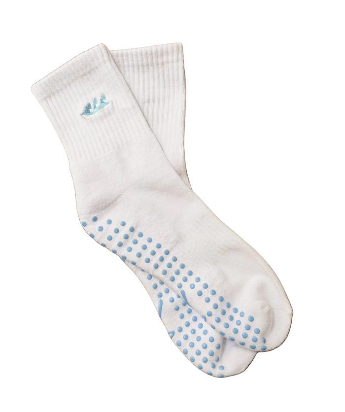 Wave Pilates Grip Socks | Non-Slip, Fun Print | Reforman