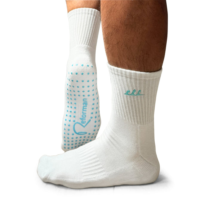 Wave Pilates Grip Socks | Non-Slip, Fun Print | Reforman