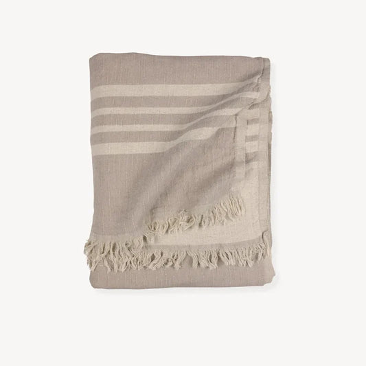 WEST COAST LINEN THROW-SANDSTONE