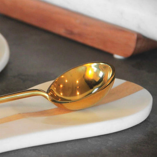 White Marble Spoon Rest | Handcrafted & Sustainable Kitchen Accessory