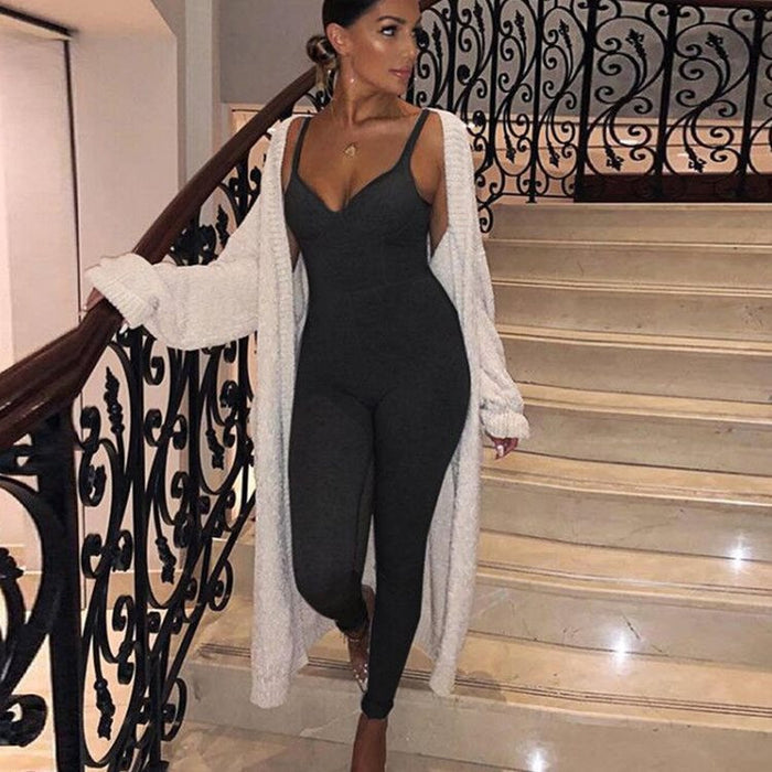 Women’s Small Sling Jumpsuit – Casual Loose-Fit Trousers