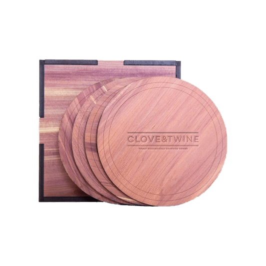 Custom Wood Coaster Set - Corporate Gifts