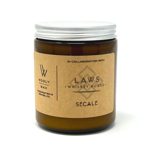 Laws Whiskey House / 8 oz Custom Wooly Wax Candle - Corporate Gifts