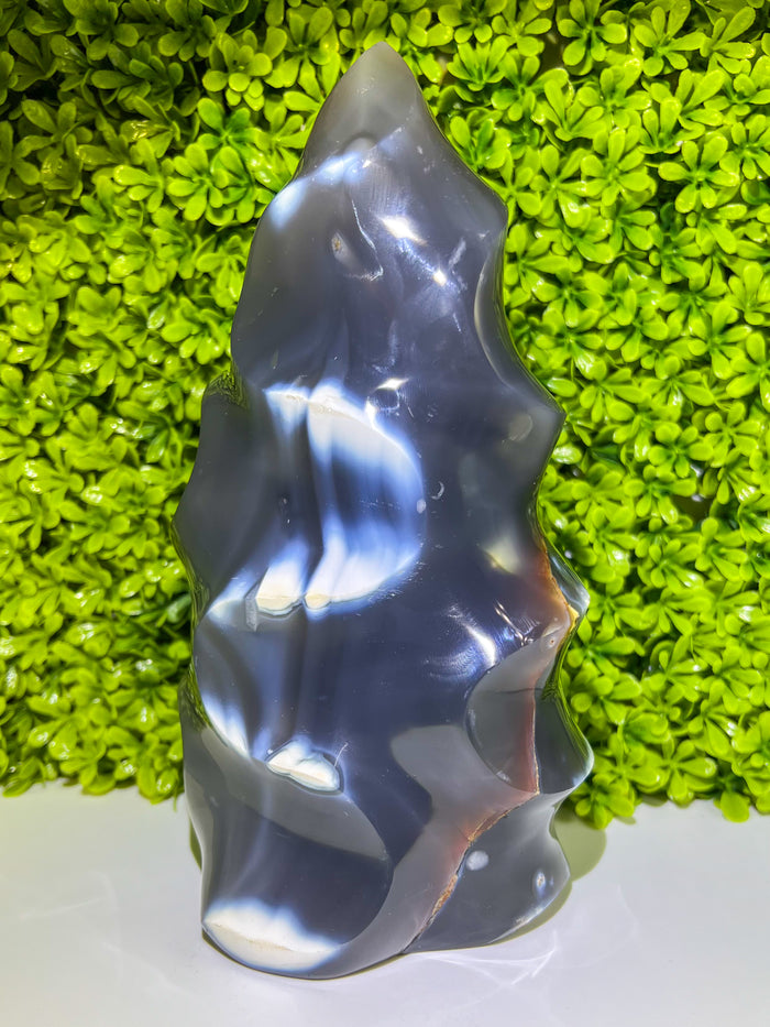 XL Orca Agate Flame #2 | Statement Crystal