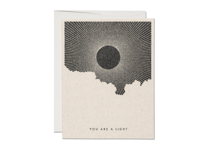 YOU ARE A LIGHT FRIENDSHIP CARD
